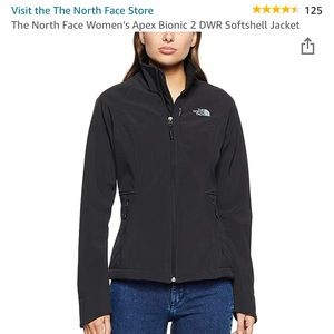 The North Face Black soft shell jacket